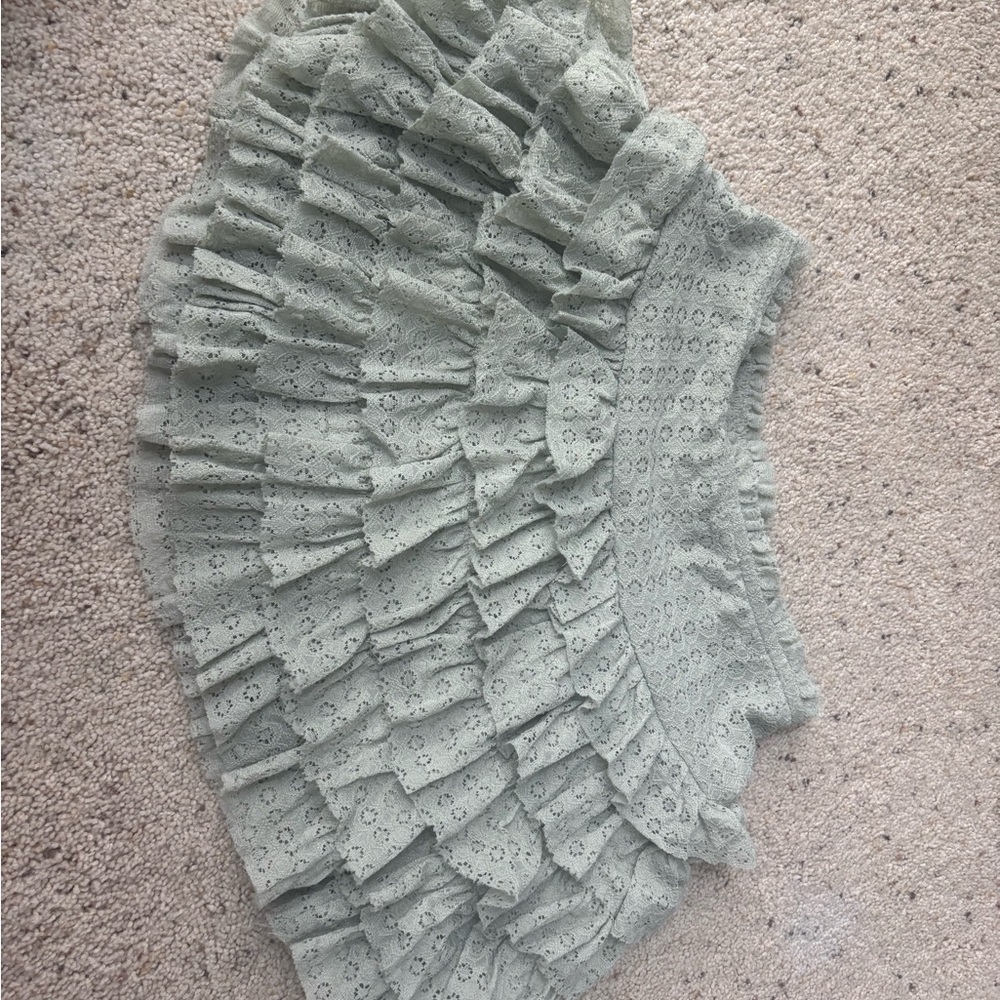 American Eagle Outfitters Green Mini Skirt